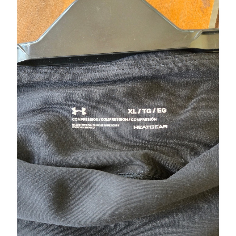 Under Armour HeatGear Compression Cropped Leggings Lattice Cutout Activewear XL - Picture 3 of 7